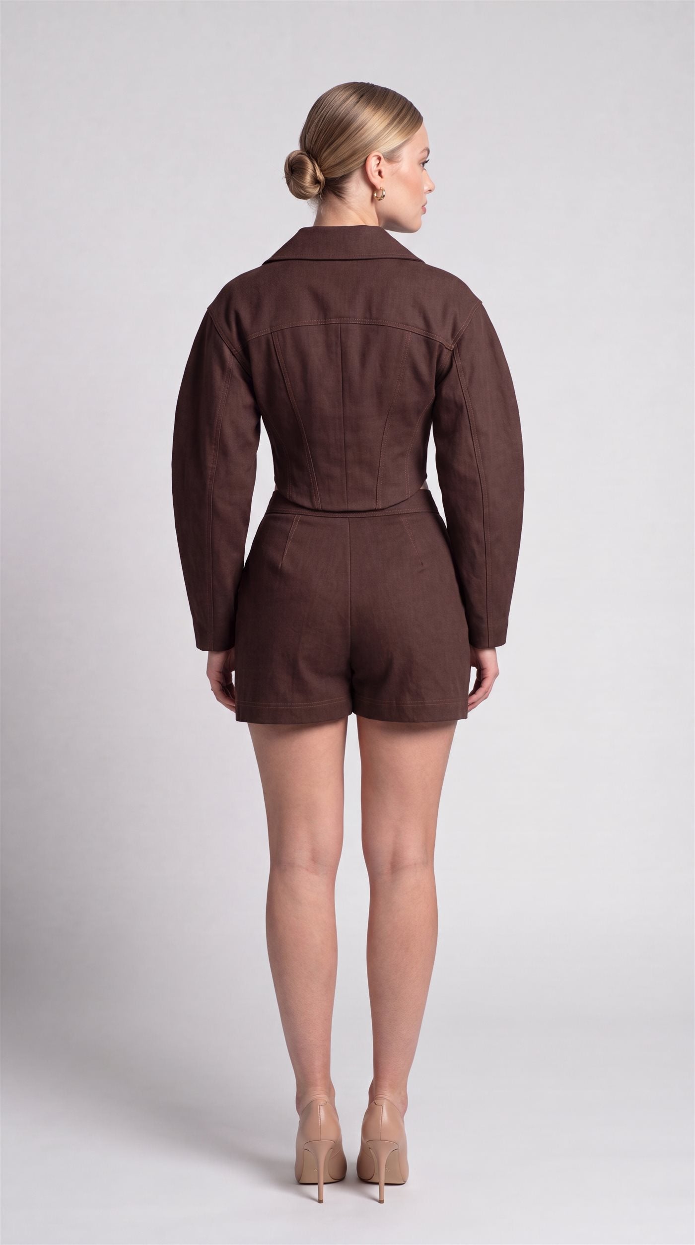 Zarrelah campaign — corset wrap set, back view